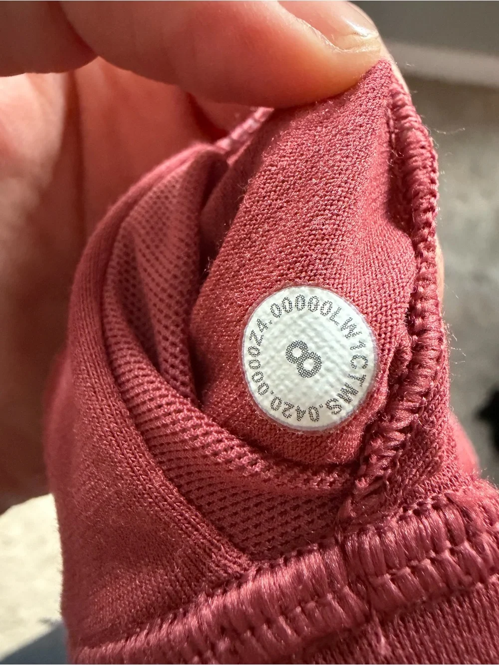 lululemon athletica Align Tank Crop Top Crushed Velvet Soft Cranberry, Women’s 8